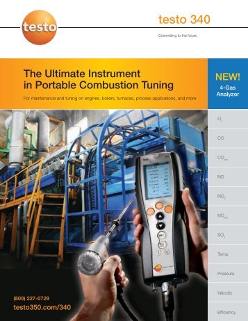 testo 340 Brochure.pdf - Portable Emission and Combustion Analyzers