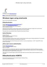 Windows logon using smartcards - GOOZE downloading