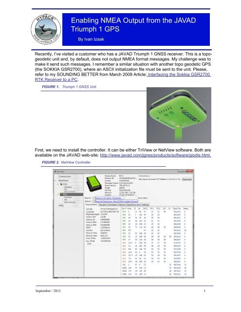 hypack controlling sounding