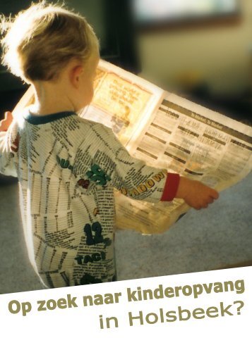 Brochure kinderopvang - Holsbeek