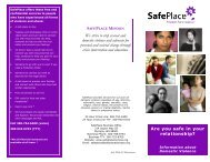 SafePlace Domestic Violence Brochure (English)