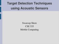 Target Detection Techniques using Acoustic Sensors - IMPACT