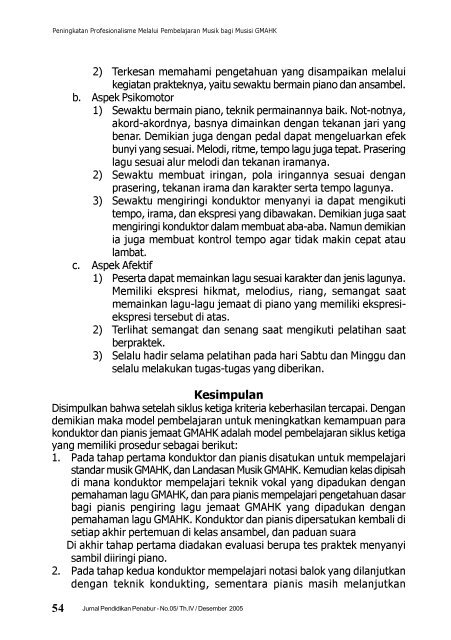 Hal.43-62 Peningkatan Profesionalisme Melalui ... - BPK Penabur