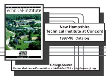 Catalog 97-98 - NHTI - Concord's Community College