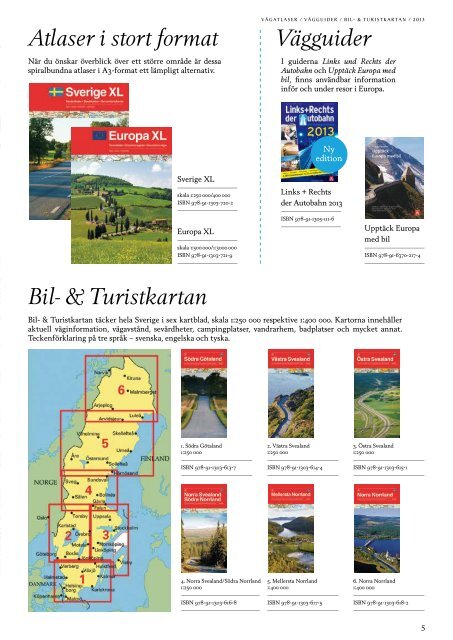 Bil- & Turistkartan - Norstedts