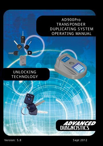AD900Pro TRANSPONDER DUPLICATING SYSTEM ... - Eksacom.ru