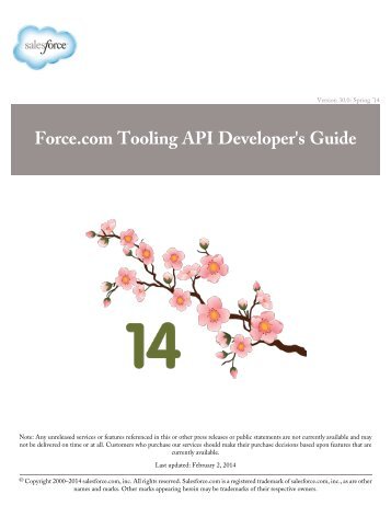 Force.com Tooling API Developer's Guide - Salesforce.com