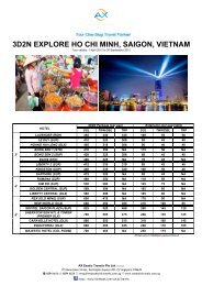 3d2n explore ho chi minh, saigon, vietnam - AX Exotic Travels