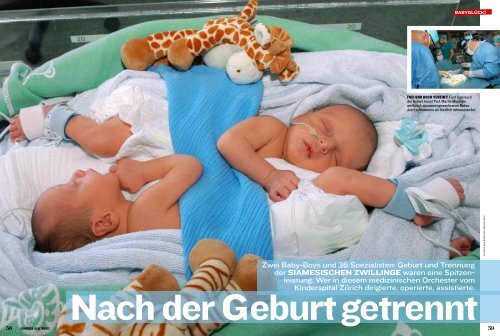 Zwei Baby-Boys und  36 Spezialisten - UniversitätsSpital Zürich