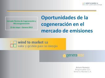 Oportunidades de la cogeneraciÃ³n en el mercado ... - Caloryfrio.com