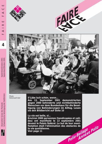 Faire Face, Ausgabe/Edition 4-2001 - ASPr-SVG