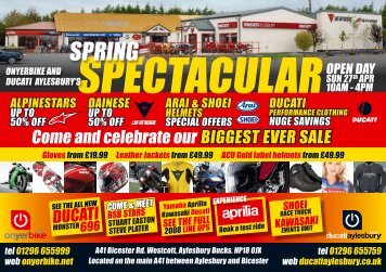 On Yer Bike and Ducati Aylesbury's SPRING SPECTACULAR