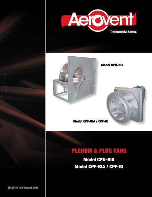 Plenum Plug Fans Aerovent