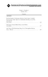 Harvard International Law Journal - Harvard Journal of Sports and ...