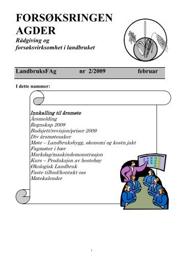 Medlemsblad nr 2 - Norsk Landbruksrådgiving Agder