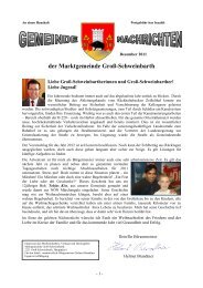 An einen Haushalt - Marktgemeinde Groß-Schweinbarth