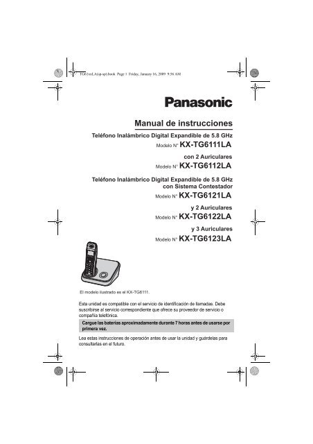 MANUAL DE USUARIO KX-TG6111LAM(es) - Panasonic