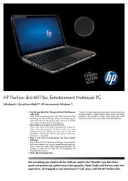 PSG Consumer 1C11 HP Notebook Datasheet - HPmarket.cz