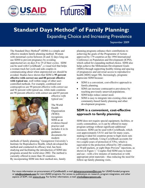 3541FAM-SDM PolicyBrief.pdf - Futures Group