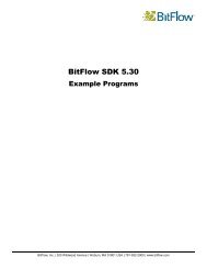 An Introduction to the Bitflow SDK Examples