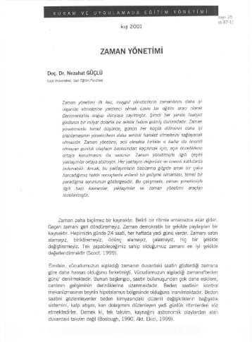 Zaman yÃ¶netimi