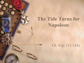 The Tide Turns for Napoleon