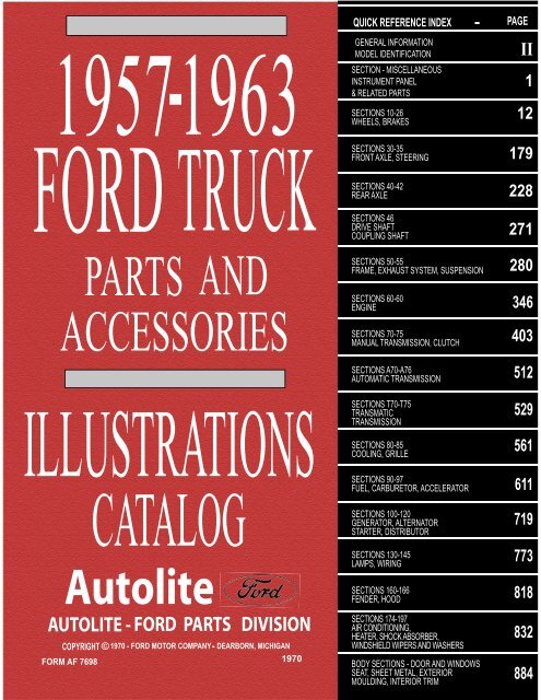 DEMO - 1957-63 Ford Truck Master Parts and Accessory Catalog