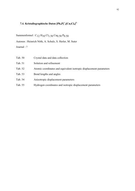 Inhaltsverzeichnis - Anorganische Chemie