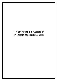 Code de la faluche pharma Ã  Marseille - AE2P