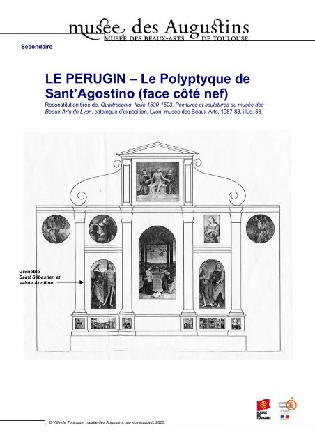 LE PERUGIN â Le Polyptyque de Sant'Agostino - Edu.augustins.org ...
