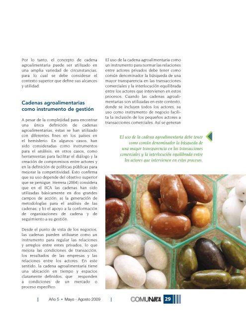 Cadenas agroalimentarias: - Instituto Interamericano de ...