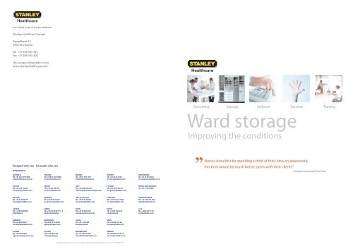 Ward storage - Stanley Healthcare Solutions