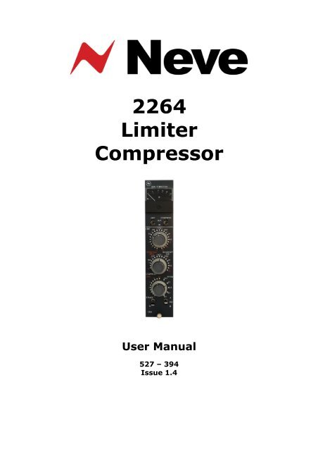 2264A User Manual - AMS Neve