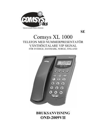 Comsys XL 1000 - Ondico