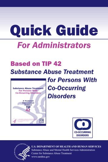 Quick Guide for Administrators Based on TIP 42 - SAMHSA Store ...