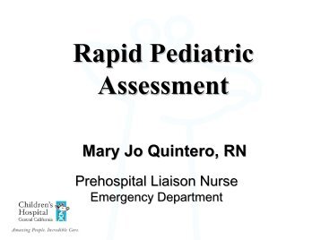 Rapid Pediatric Assessment