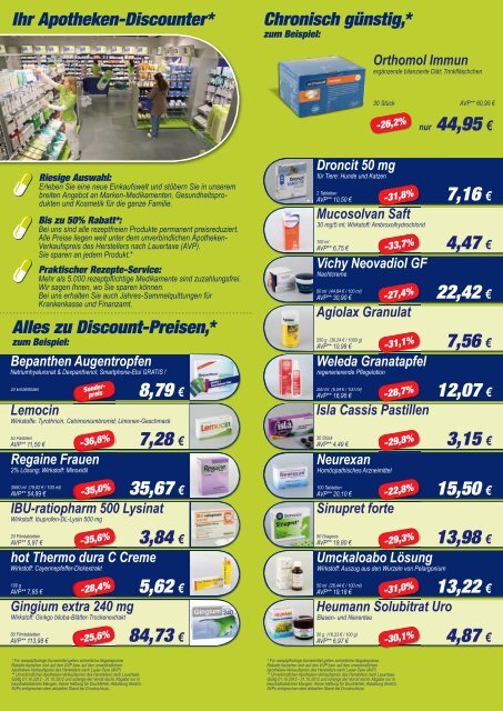 flyer marktheidenfel.. - easy Apotheke