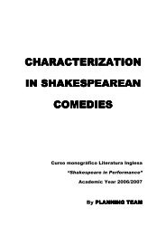 characterization characterization in shakespearean ... - MURAL