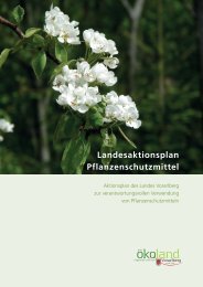 Landesaktionsplan Pflanzenschutzmittel - Vorarlberg