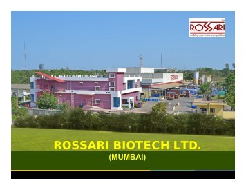 Rajeev Jha, General Manager, Rossari Biotech Ltd.