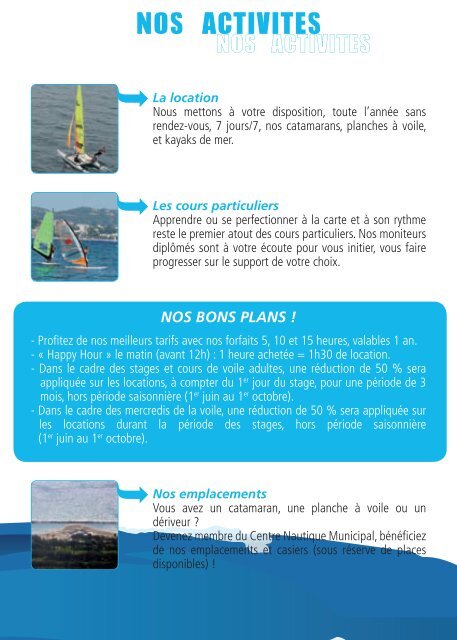 Guide du Centre Nautique (format Pdf 1 Mo) - Mandelieu La Napoule