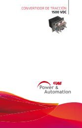 CONVERTIDOR DE TRACCIÃN 1500 VDC - CAF Power & Automation