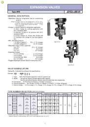 EXPANSION VALVES - Ecotherm