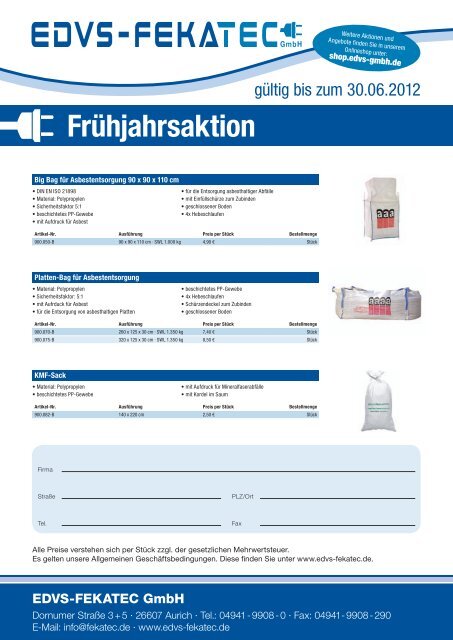 Frühjahrsaktion - EDVS Gmbh