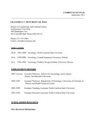 Curriculum Vitae - Northeastern University