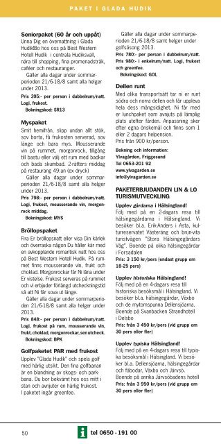 Hudiksvall turistbroschyr 2013 - HÃ¤lsingland