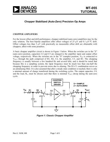 MT-055: Chopper Stabilized (Auto-Zero) Precision ... - Analog Devices