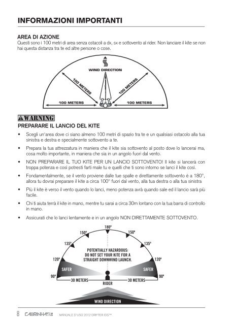 MANUALE D'USO DEI KITE ITALIANO - Cabrinha