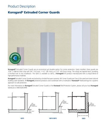 KorogardÂ® Extruded Corner Guards - Gat.com.au