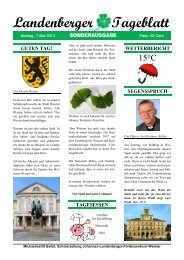 Landenberger Tageblatt - Johannes-Landenberger-Schule